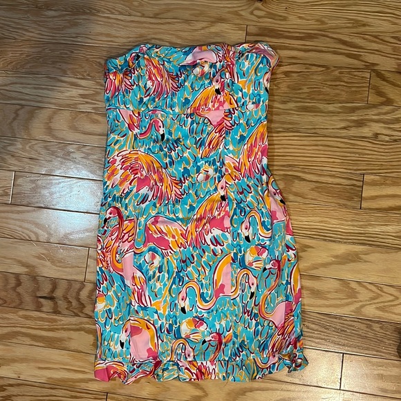 Lilly Pulitzer flamingo dress - Picture 1 of 4